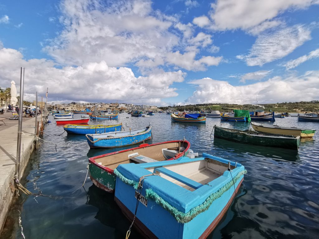 Malta boats Marsaxlokk